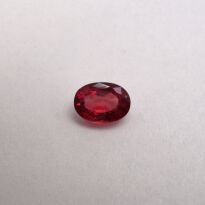 Rubin - Wypełniany, Owalny, 7x5 mm - 2