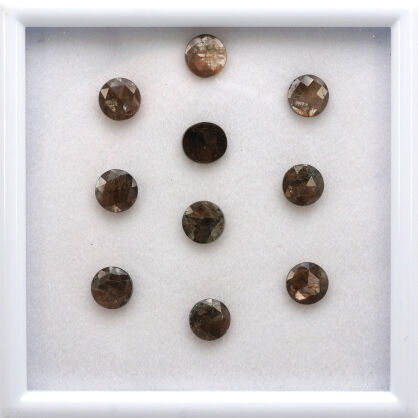 Szafir złocisty, Okrągły, 6 mm