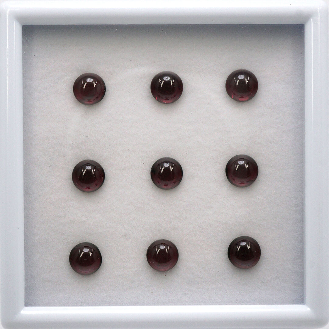 Granat, Okrągły, 6 mm