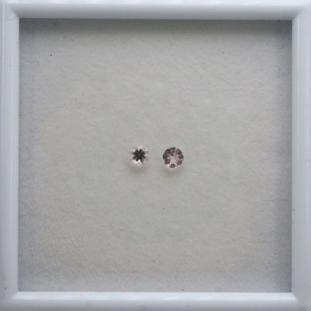 Morganit, Okrągły, 4 mm