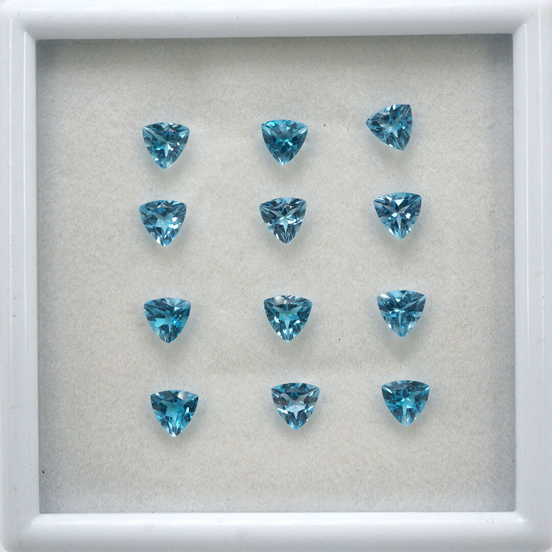 Topaz - Swiss Blue, Trójkąt, 5x5 mm