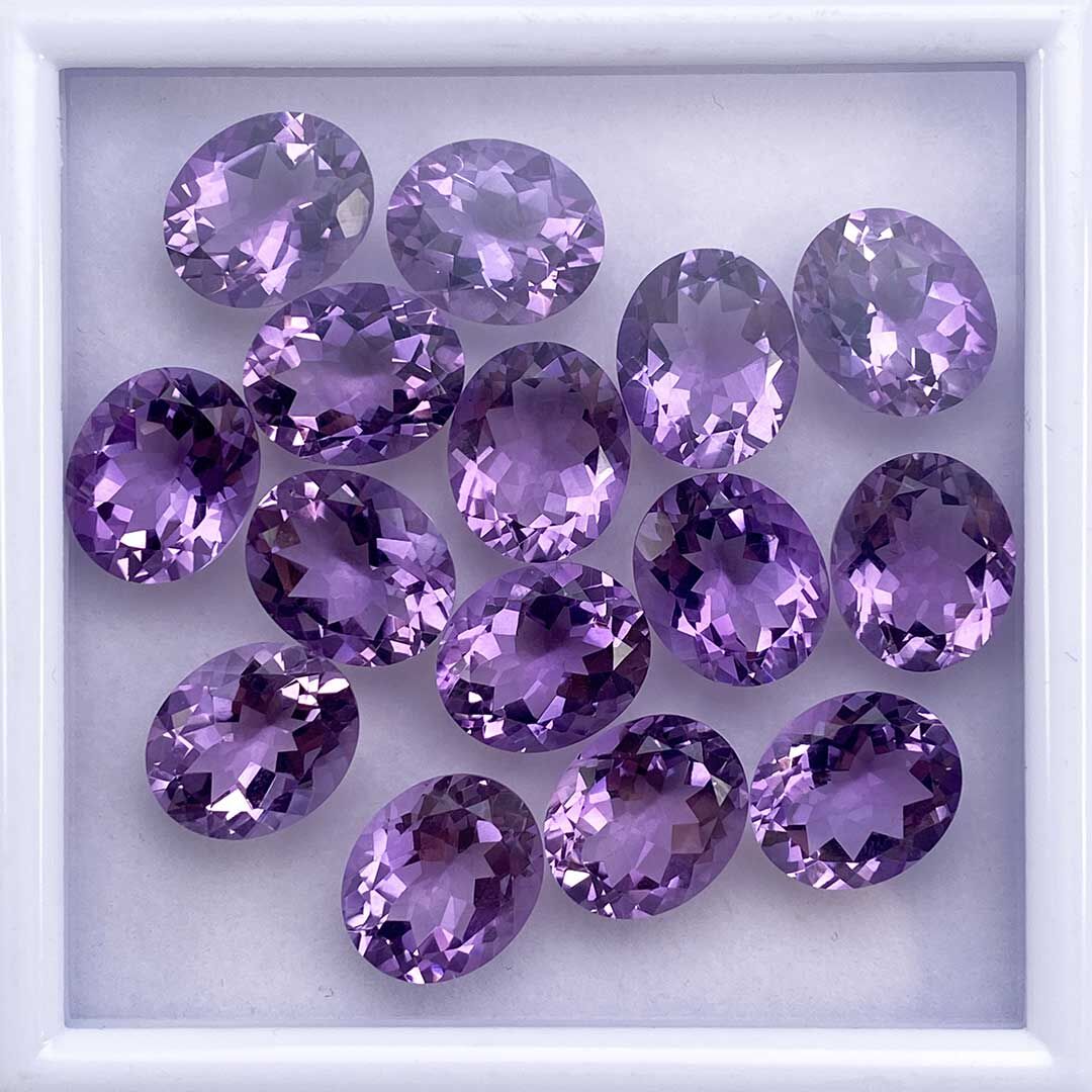 Ametyst, Owalny, 12x10 mm
