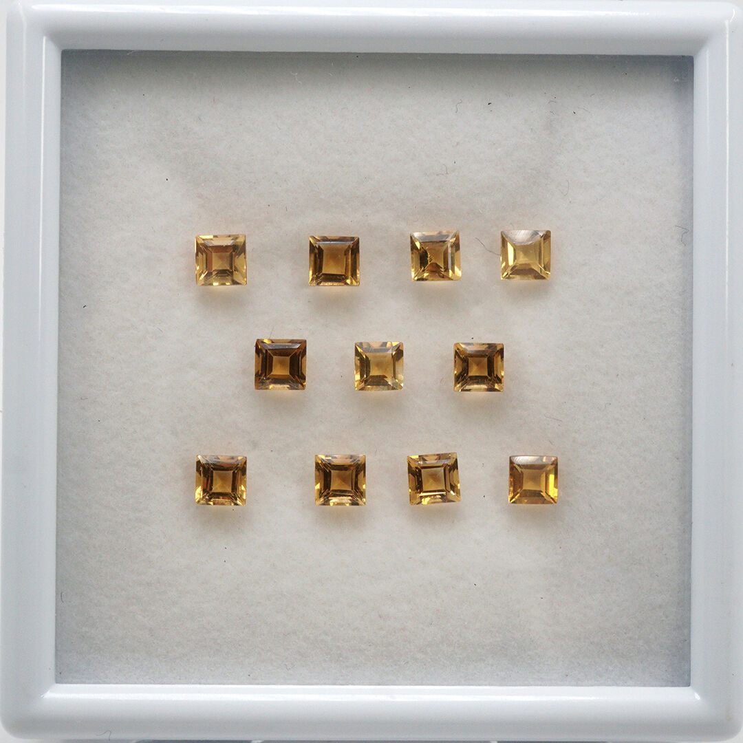 Cytryn, Kwadrat, 4x4 mm