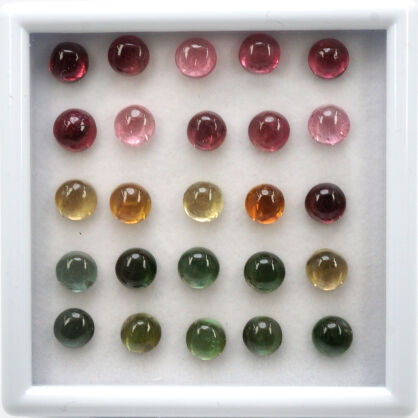 Turmalin, Okrągły, 6 mm