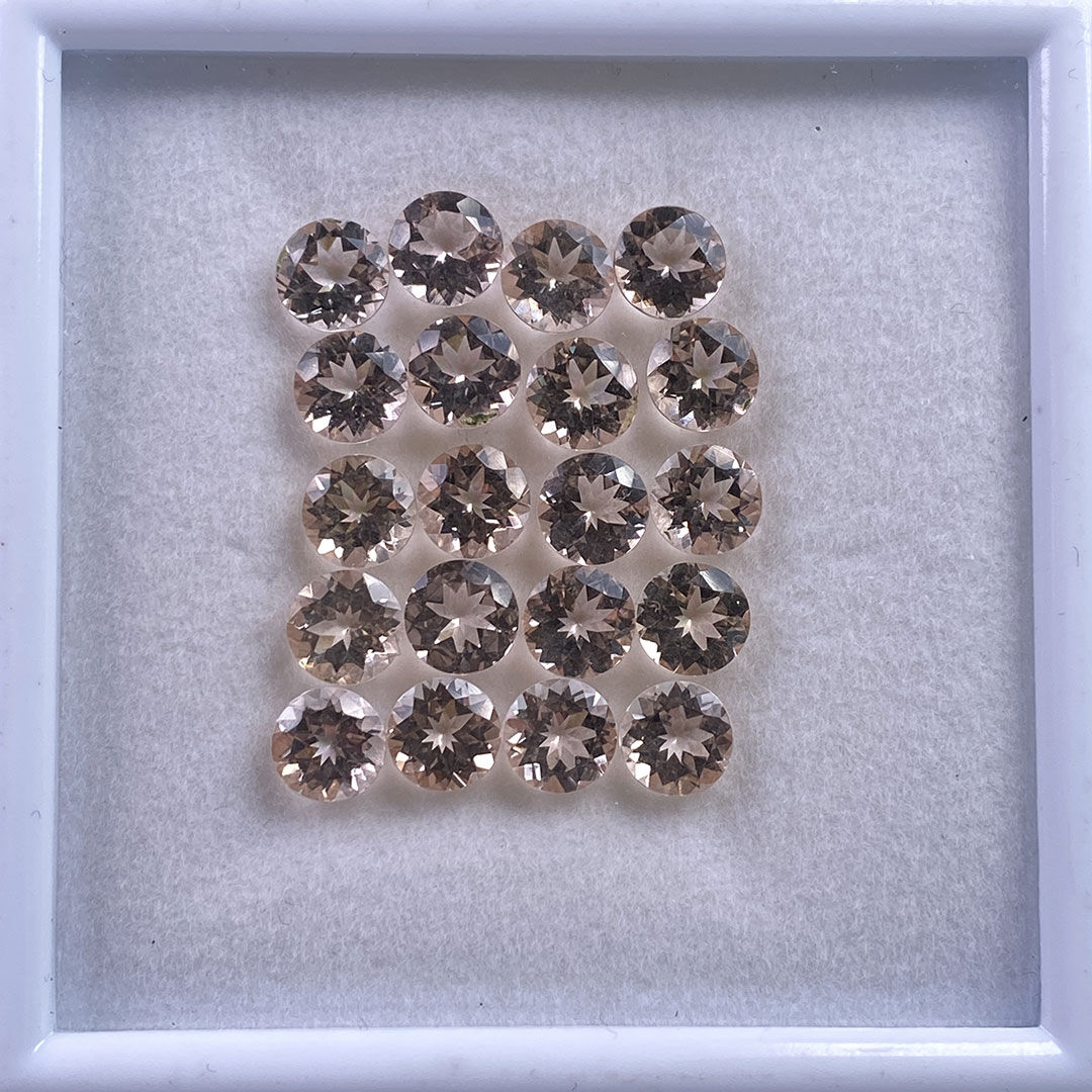 Morganit, Okrągły, 6.00 mm