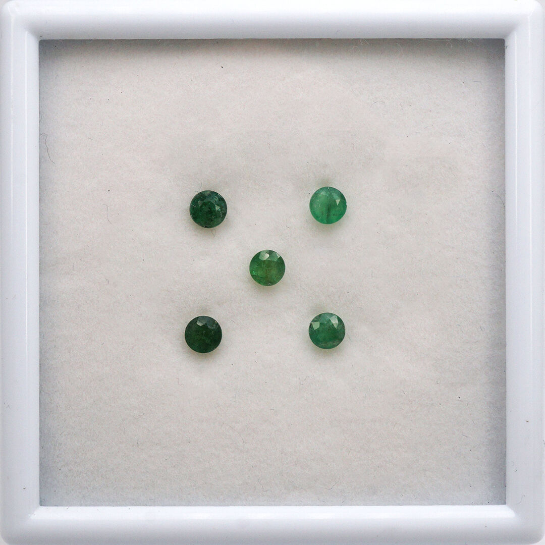 Szmaragd, Okrągły, 4 mm