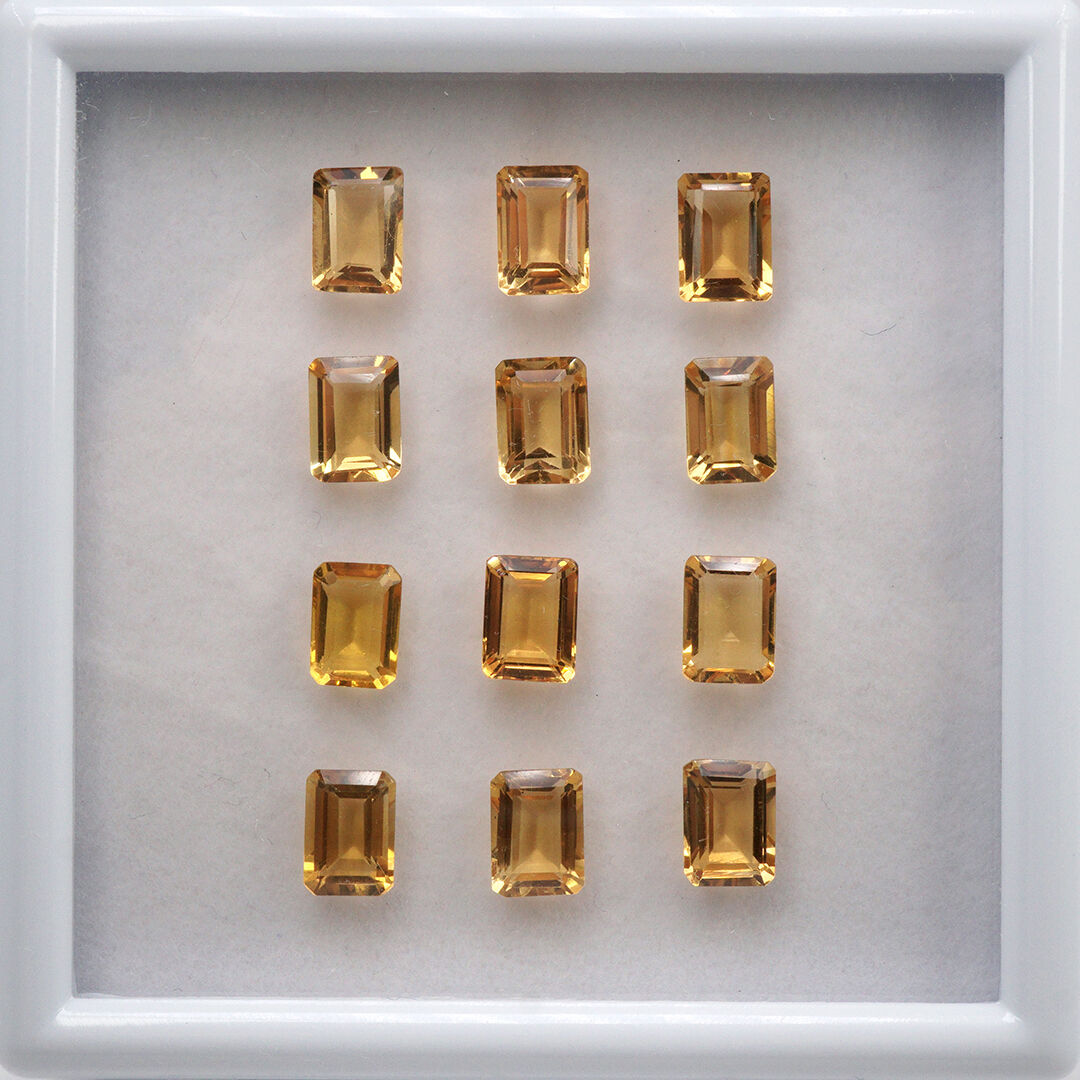 Cytryn, Ośmiokąt, 7x5 mm