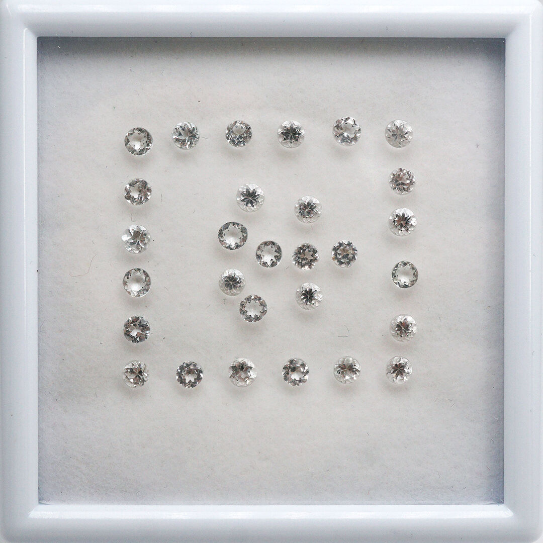 Topaz Bezbarwny, Okrągły, 3.50 mm