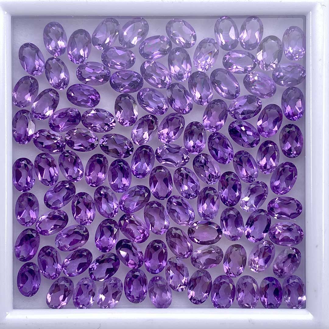 Ametyst, Owalny, 6x4 mm