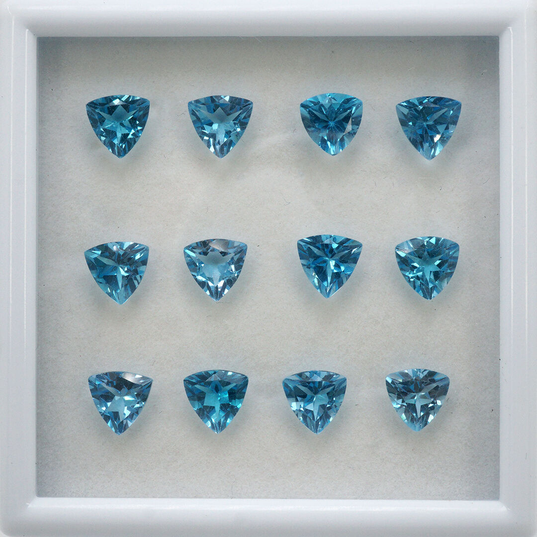 Topaz - Swiss Blue, Trójkąt, 7x7 mm