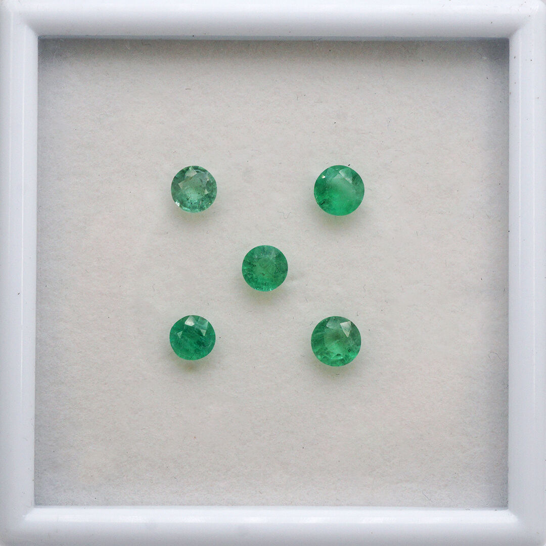 Szmaragd, Okrągły, 5 - 6 mm