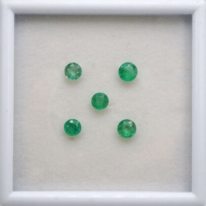 Szmaragd, Okrągły, 5 - 6 mm