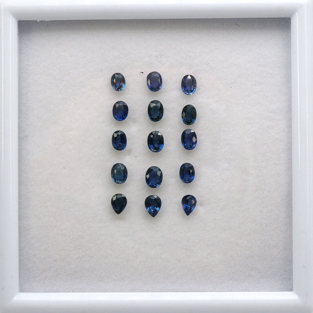 Szafir, Owalny, 4x3 mm