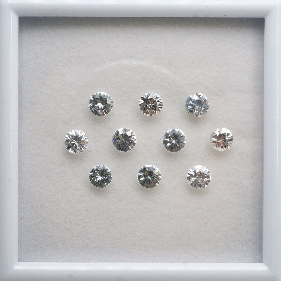 Cyrkon - Bezbarwny, Okrągły, 5 mm