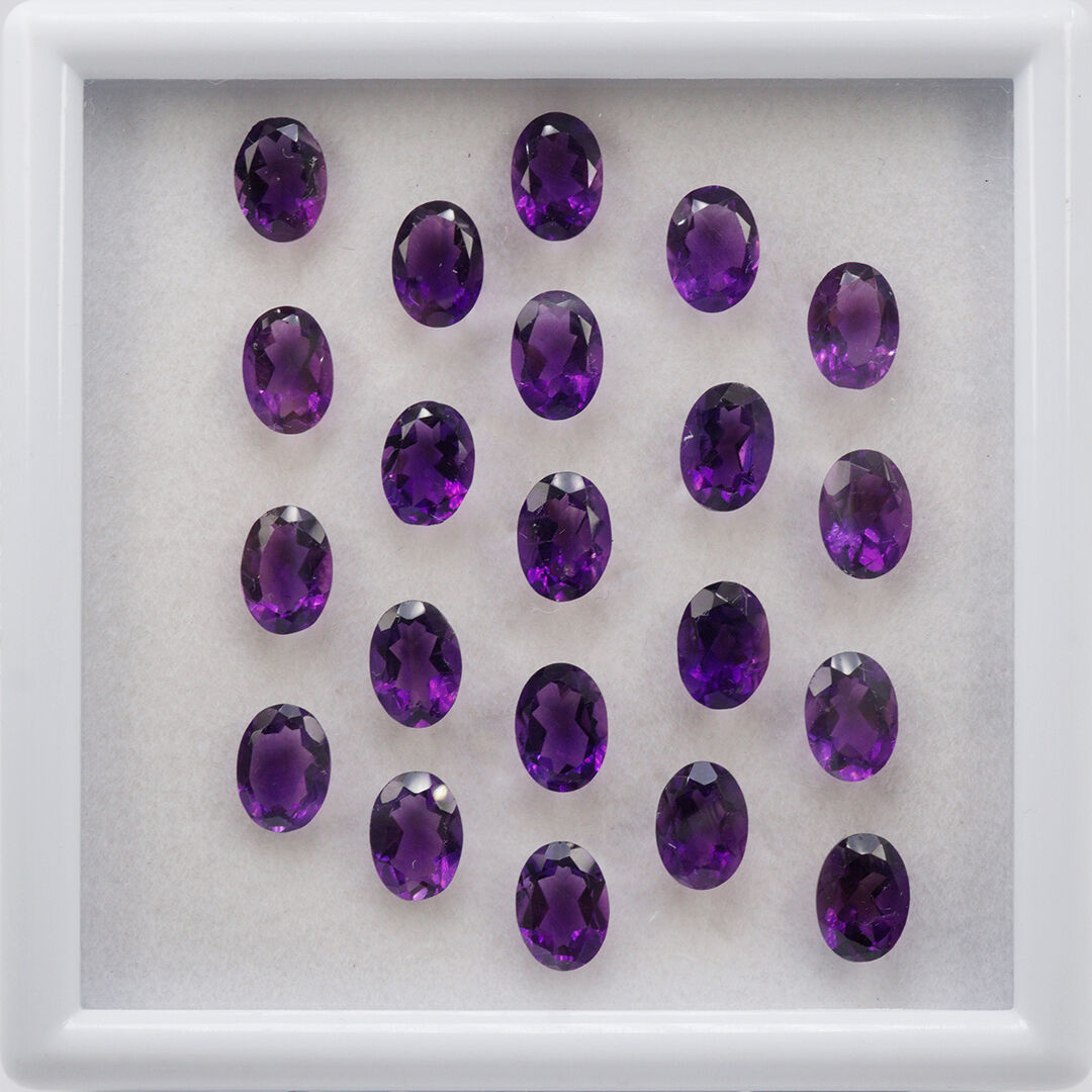 Ametyst, Owalny, 7x5 mm