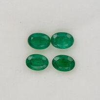 Szmaragd, Owalny, 7x5 mm (Pary) - 2