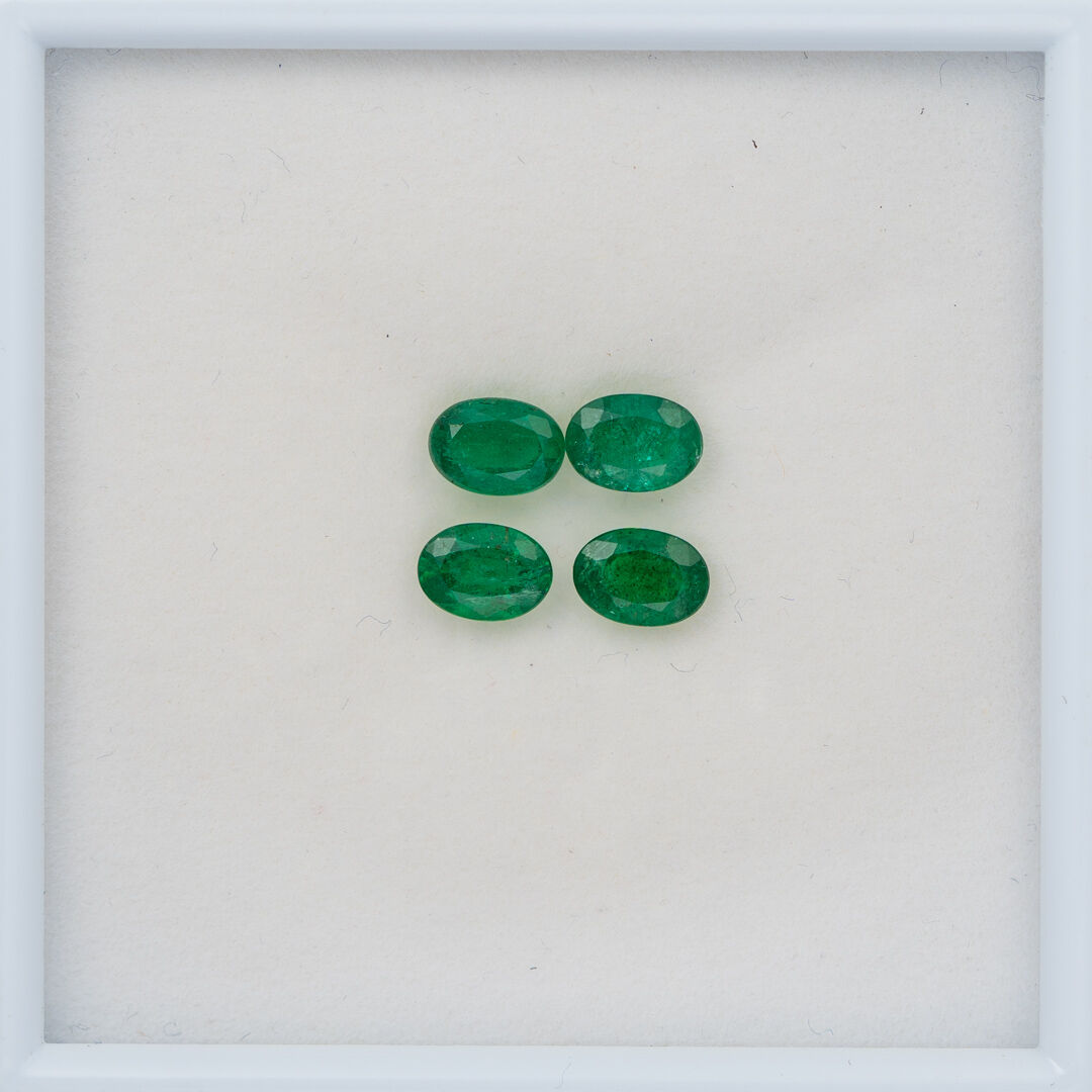 Szmaragd, Owalny, 7x5 mm (Pary)