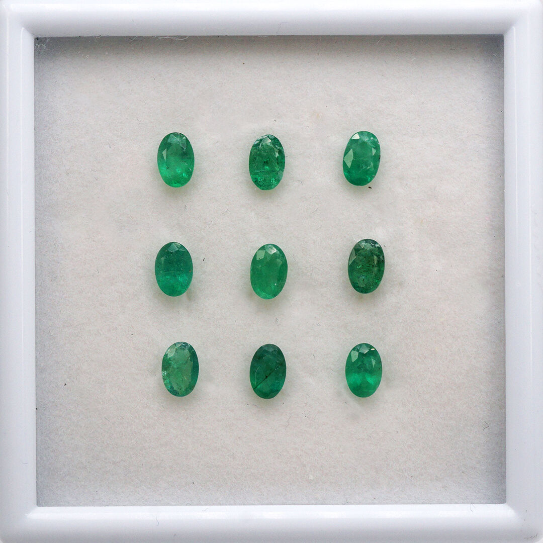 Szmaragd, Owalny, 6x4 mm