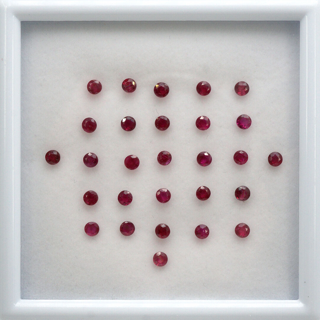 Rubin, Okrągły, 3 mm