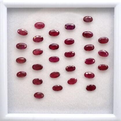 Rubin, Owalny, 5x3 mm