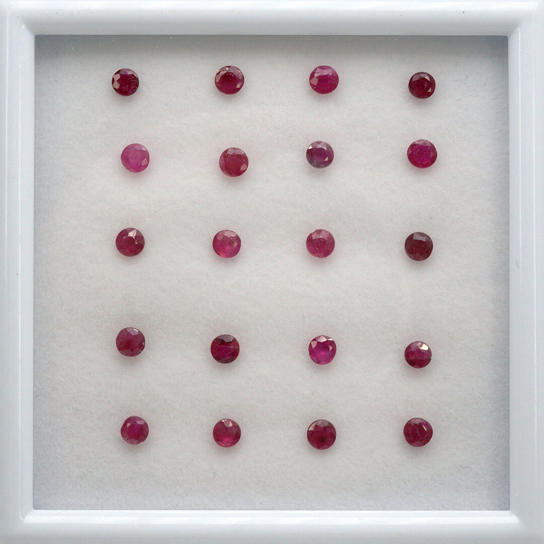 Rubin, Okrągły, 3 mm