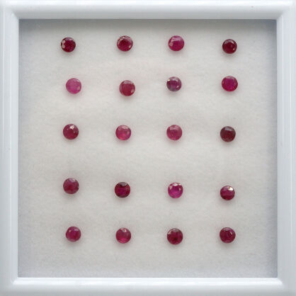 Rubin, Okrągły, 3 mm