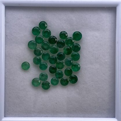 Szmaragd, Okrągły, 4 mm
