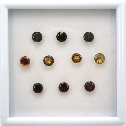 Turmalin, Okrągły, 5 mm