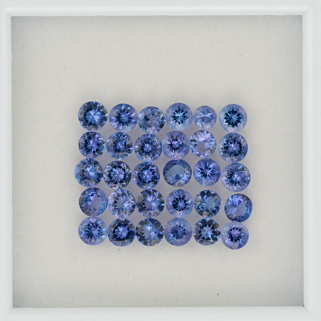 Tanzanit, Okrągły, 5 mm