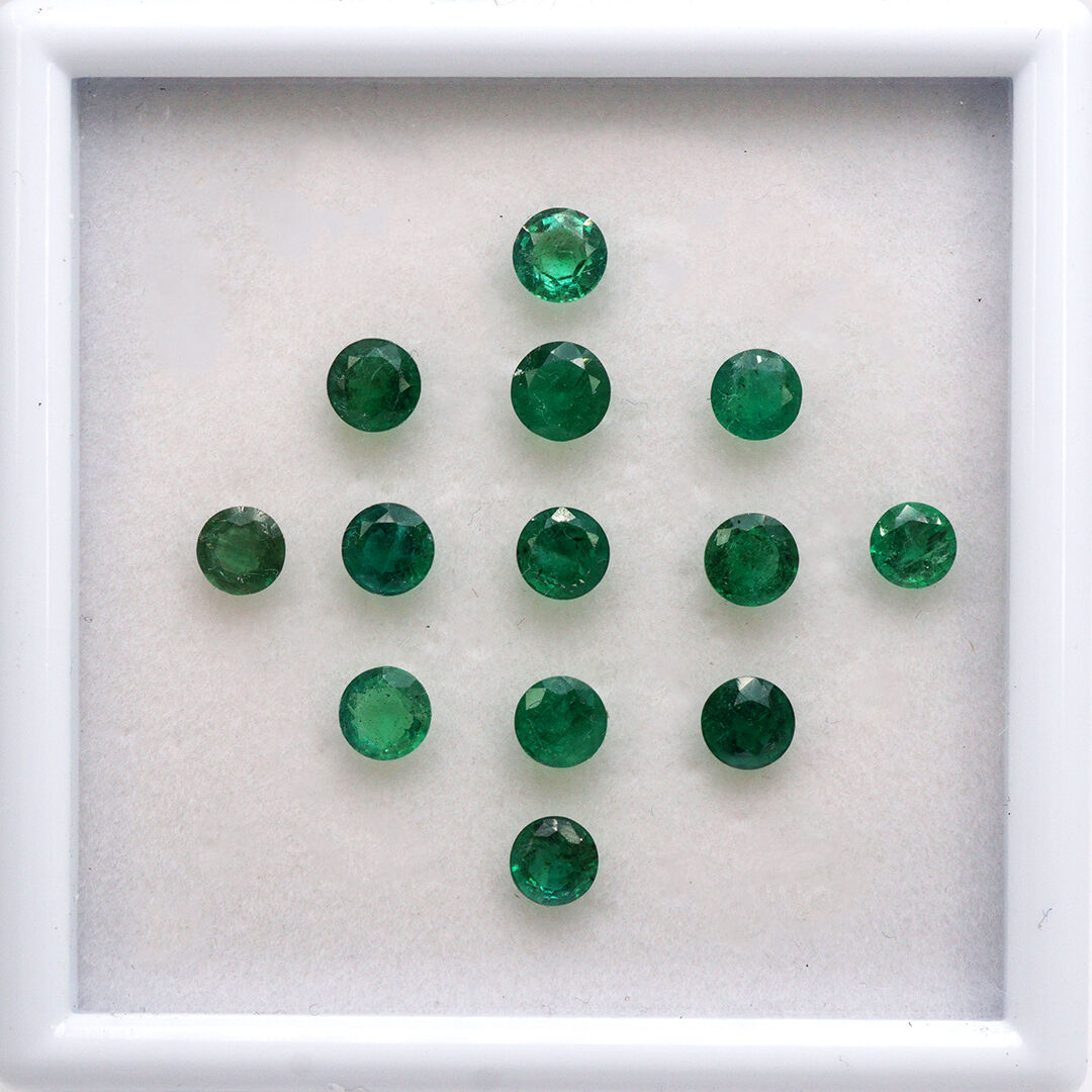 Szmaragd, Okrągły, 5 mm