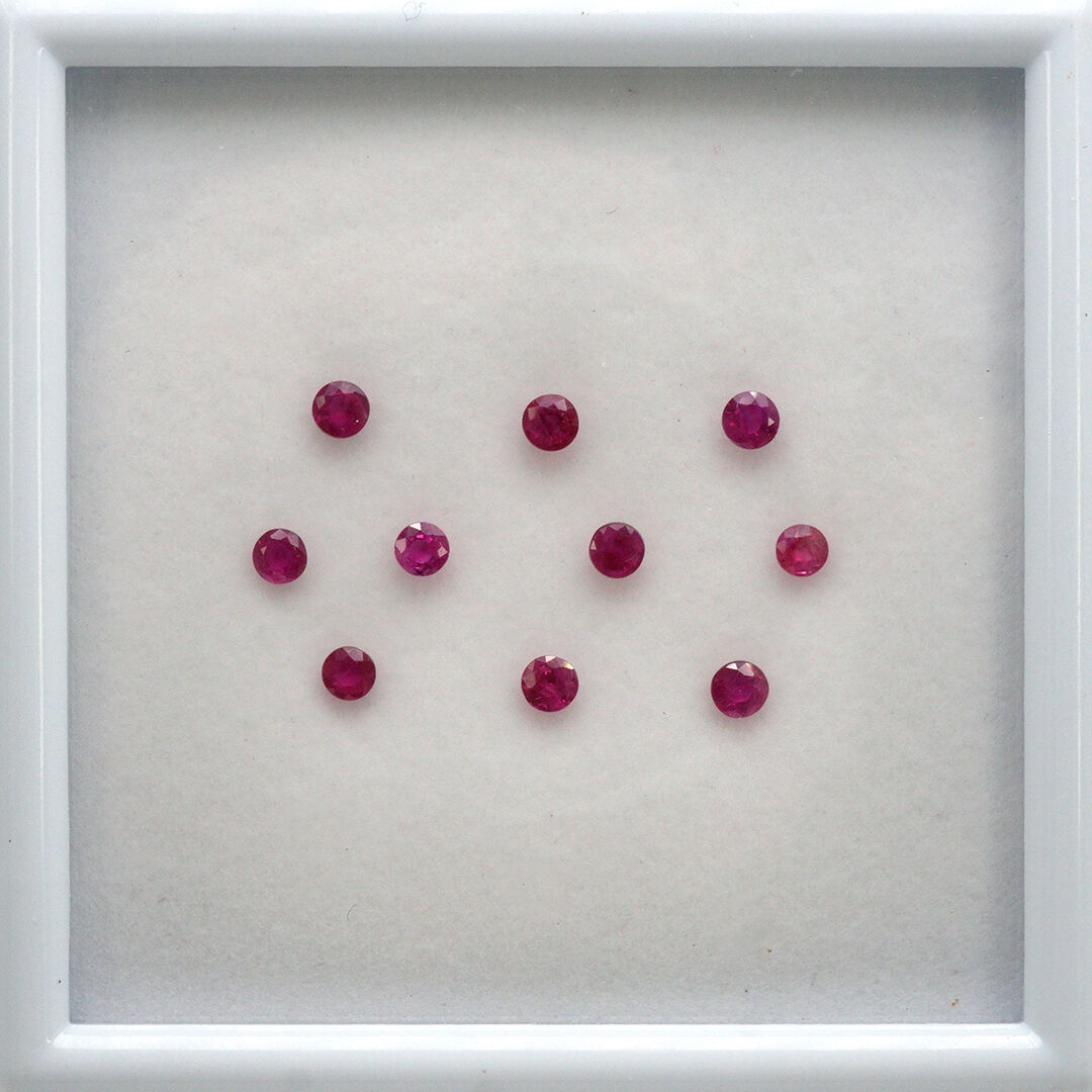 Rubin, Okrągły, 3 mm