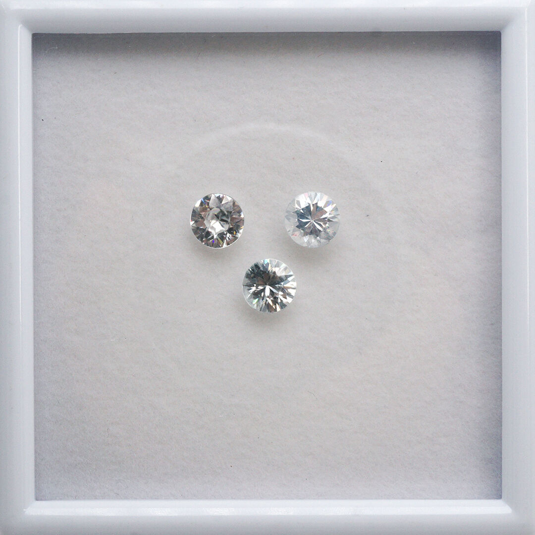 Cyrkon - Bezbarwny, Okrągły, 6 mm