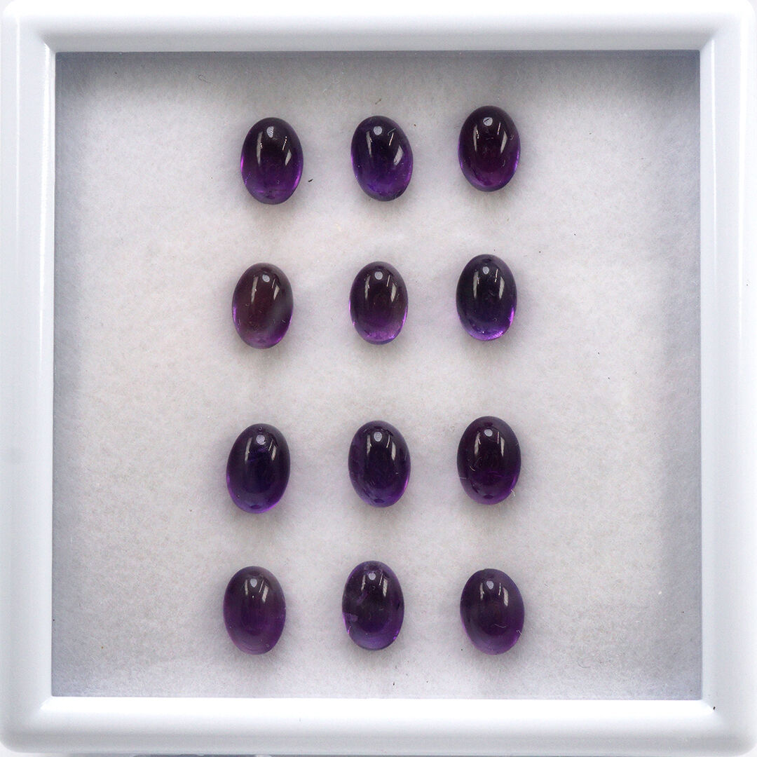 Ametyst, Owalny, 7x5 mm