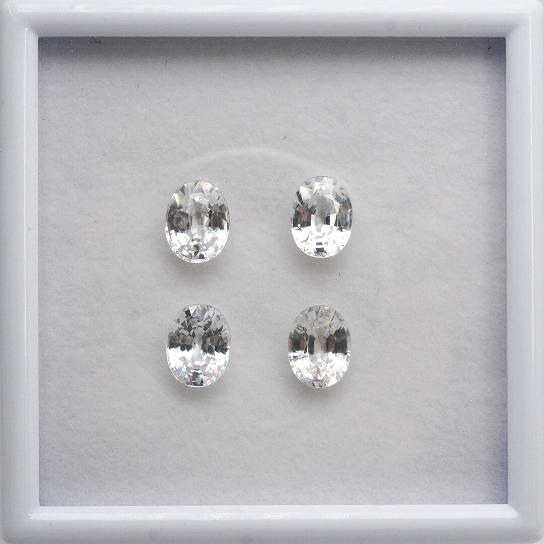 Cyrkon - Bezbarwny, Owalny, 9x7 mm