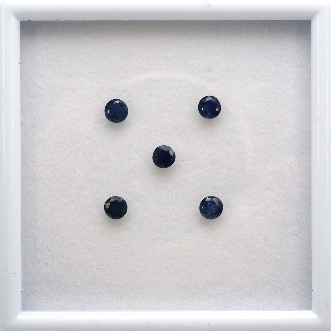 Szafir afrykański, Okrągły, 4 mm