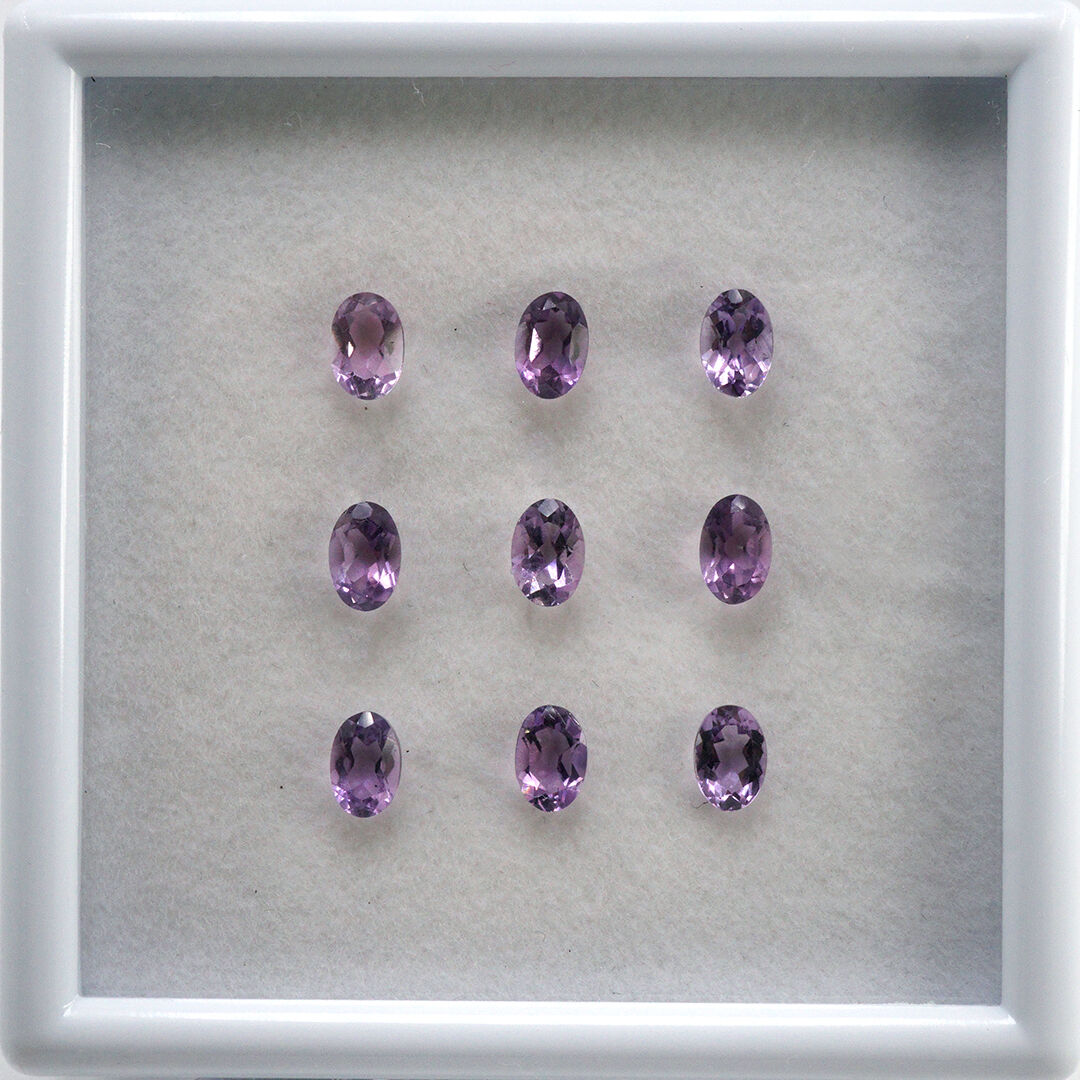 Ametyst, Owalny, 6x4 mm