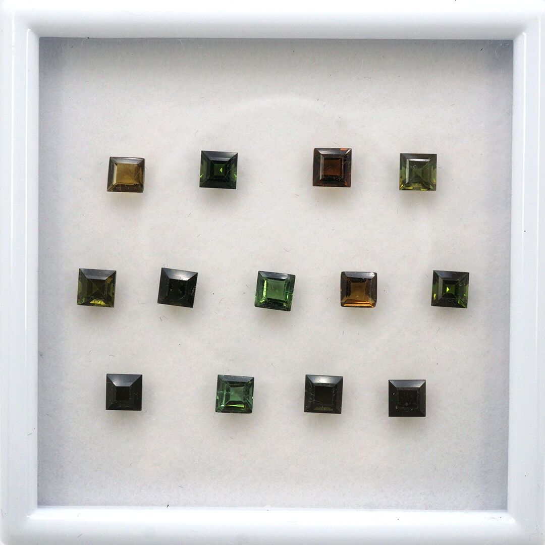 Turmalin, Kwadrat, 3.5x3.5 mm