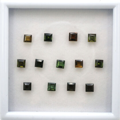 Turmalin, Kwadrat, 3.5x3.5 mm