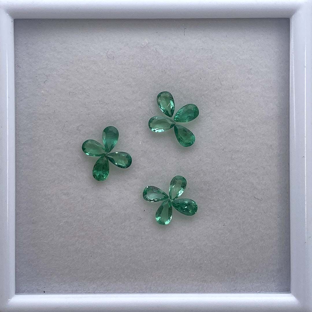 Szmaragd, Gruszka, 5x3 mm