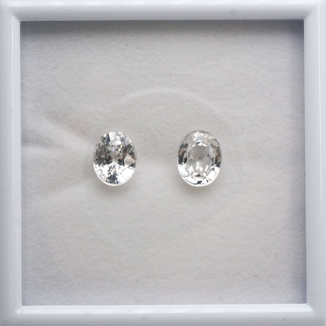 Cyrkon - Bezbarwny, Owalny, 10x8 mm