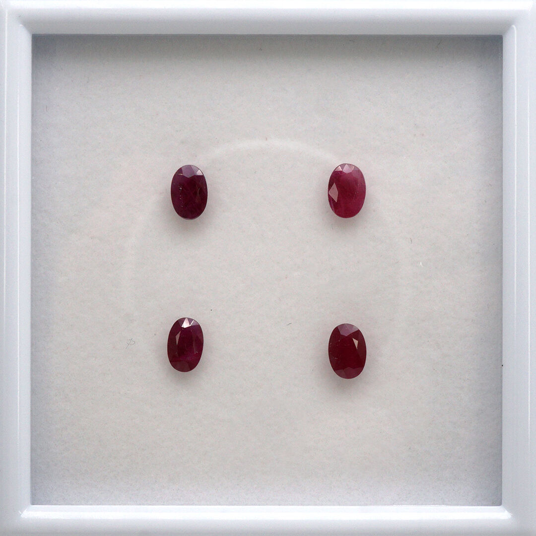 Rubin, Owalny, 6x4 mm