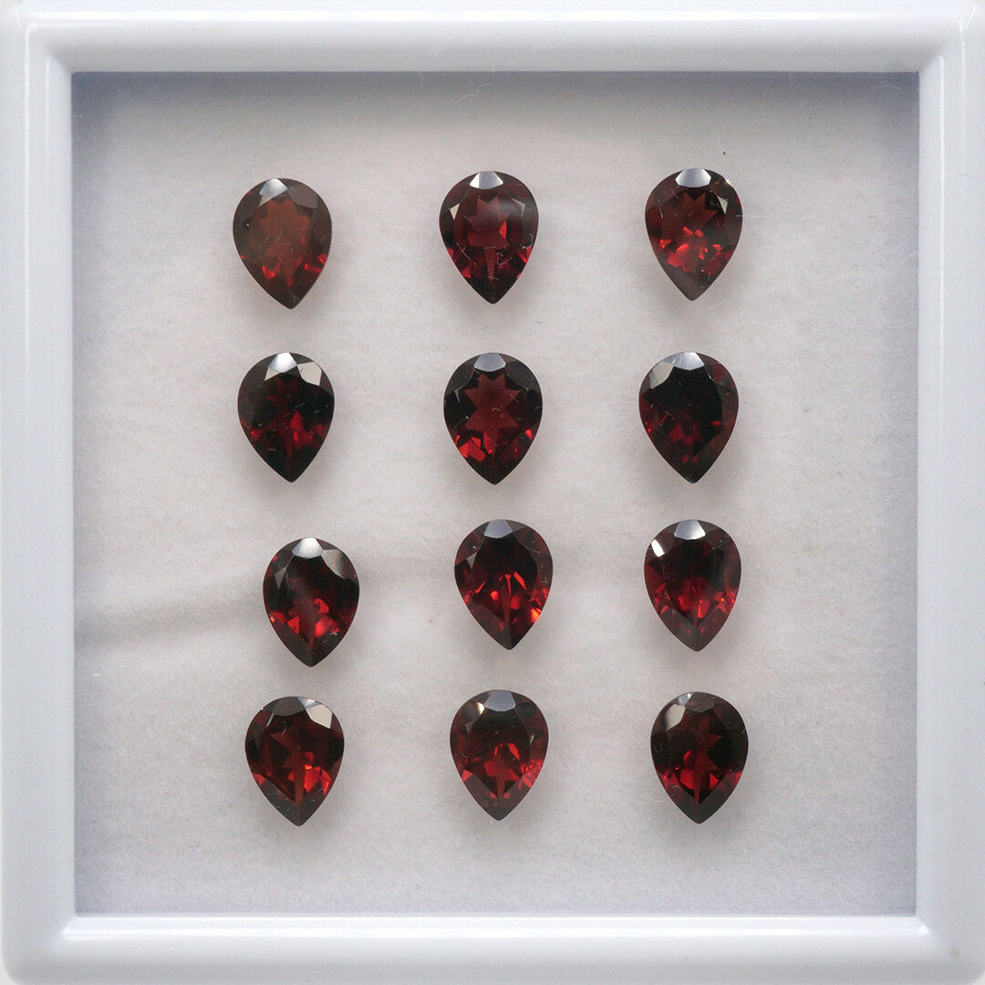 Granat, Gruszka, 8x6 mm