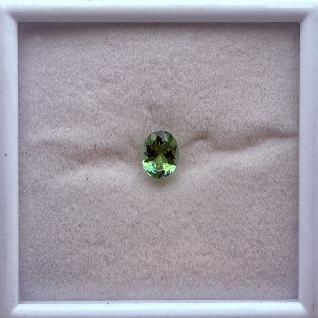 Turmalin afgański, owalny, 8x6 mm