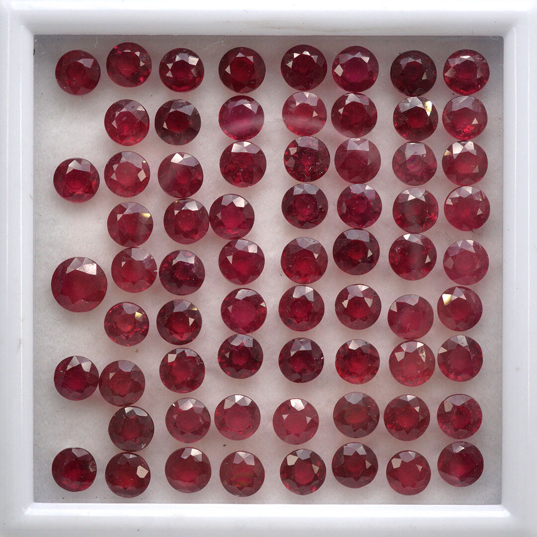 Rubin - Wypełniany, Okrągły, 5 mm