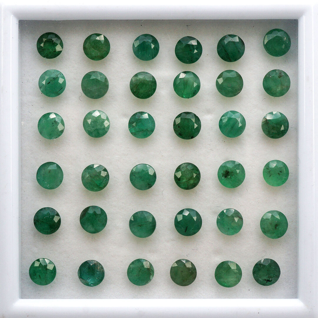 Szmaragd, Okrągły, 5 mm