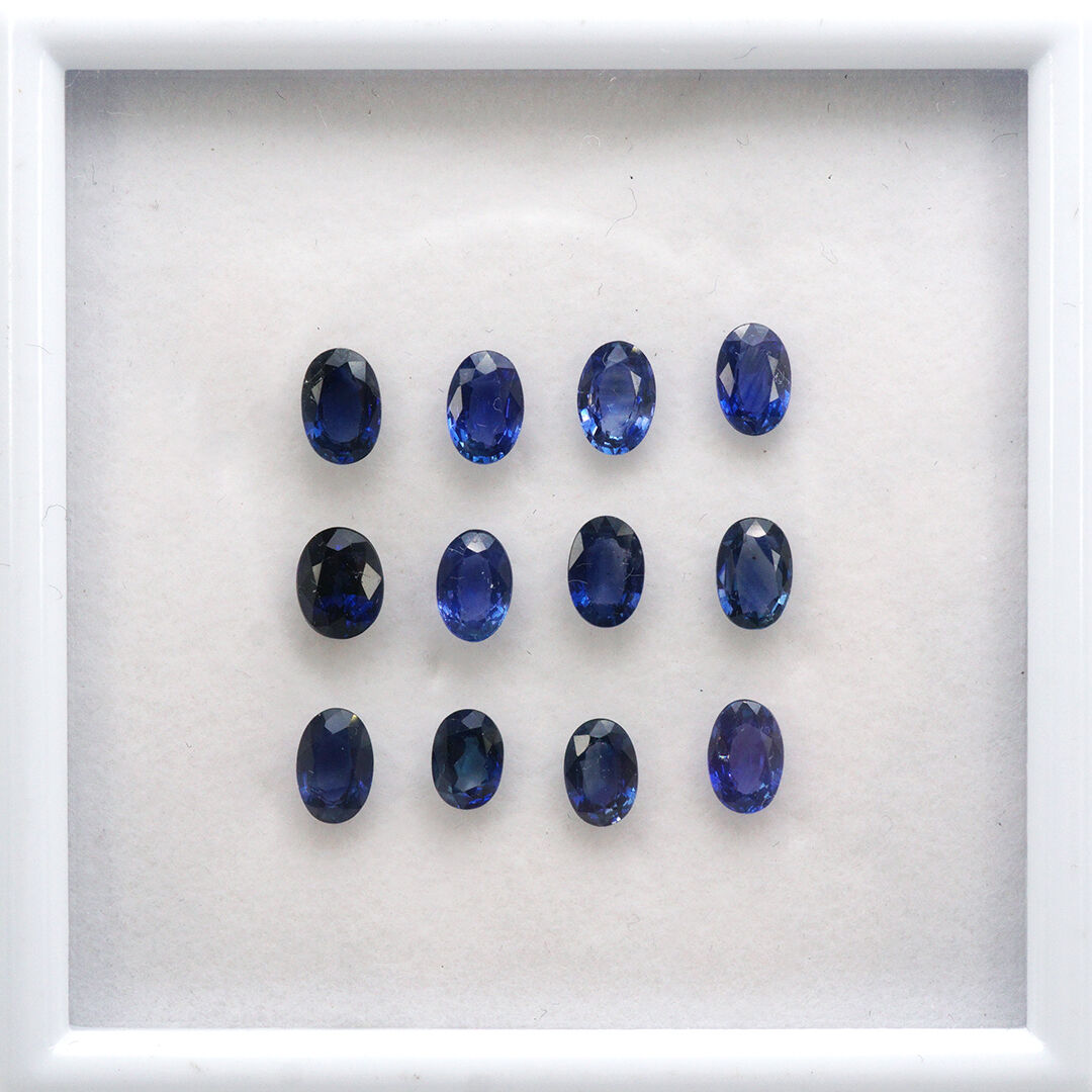 Szafir afrykański, Owalny, 6x4 mm