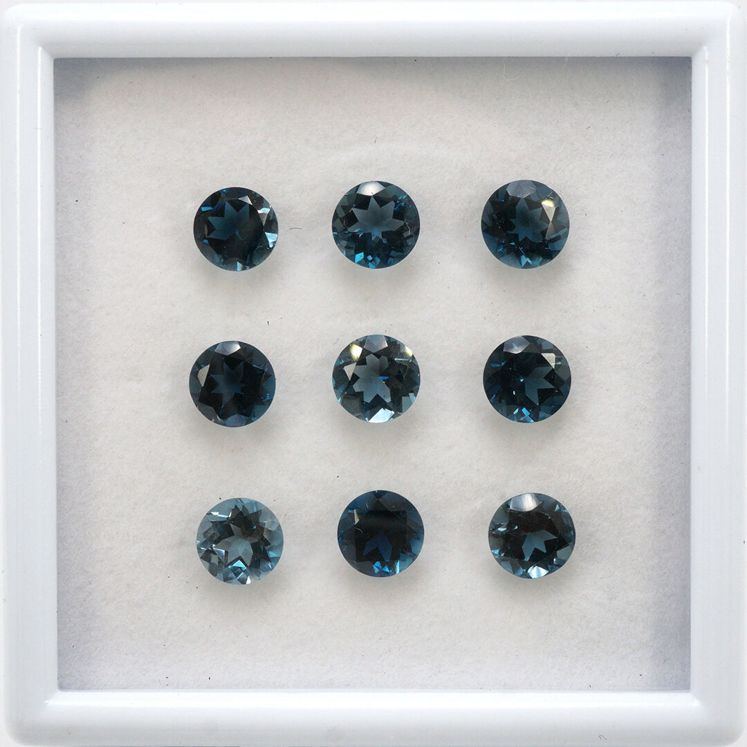 London Topaz, Okrągły, 7 mm