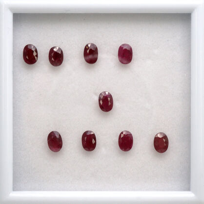 Rubin, Owalny, 6x4 mm