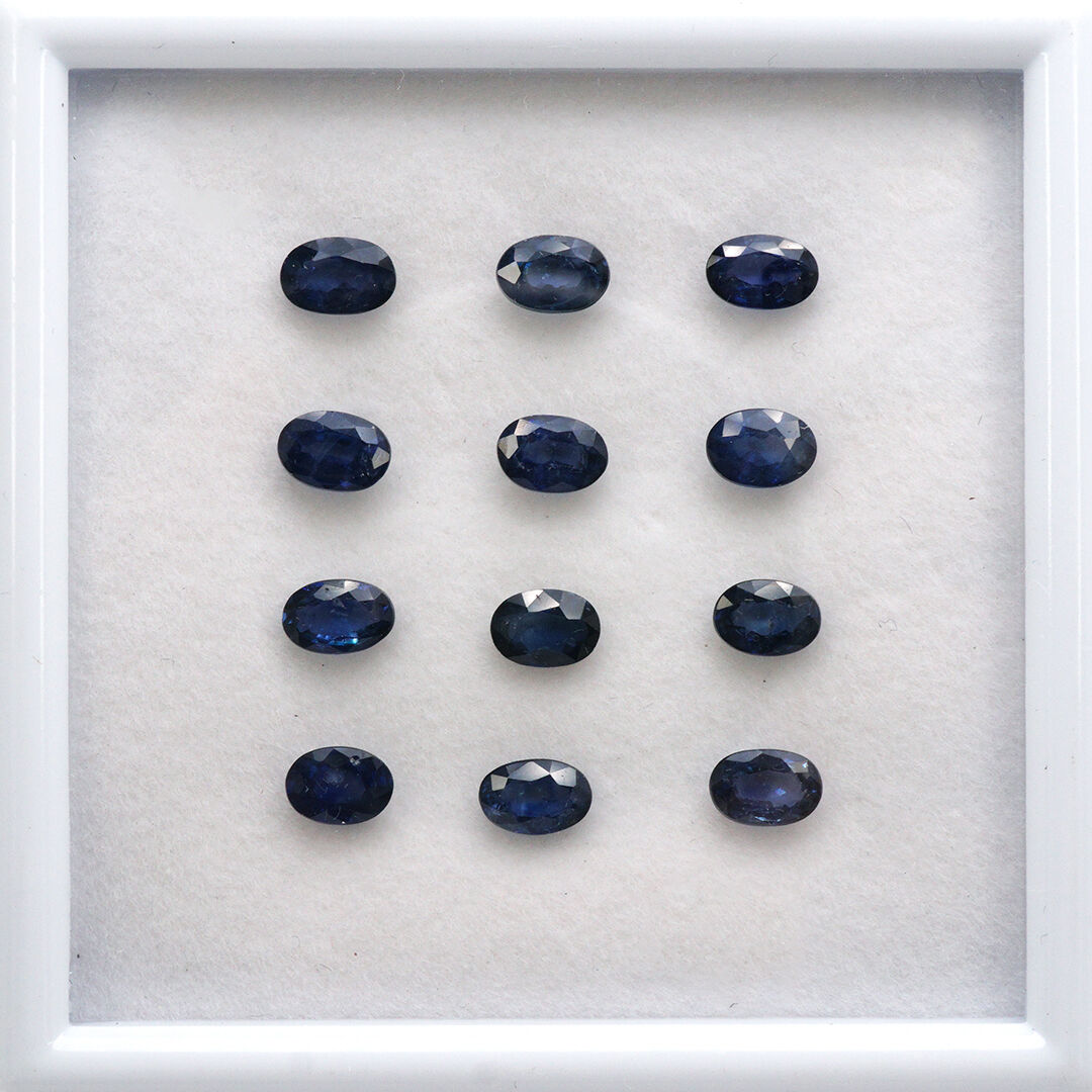 Szafir dyfuzyjny, Owalny, 6x4 mm