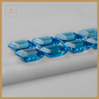 Swiss Blue Topaz, Ośmiokąt, 11x9 mm